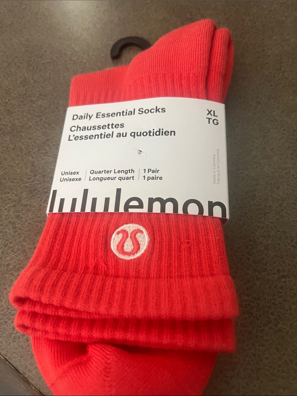 lululemon athletica Daily Essential Quarter Socks - Bright orange